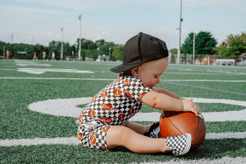 checkered-football-dream-short-set Dream-Big-Little-Co-pajama-baby-blanket